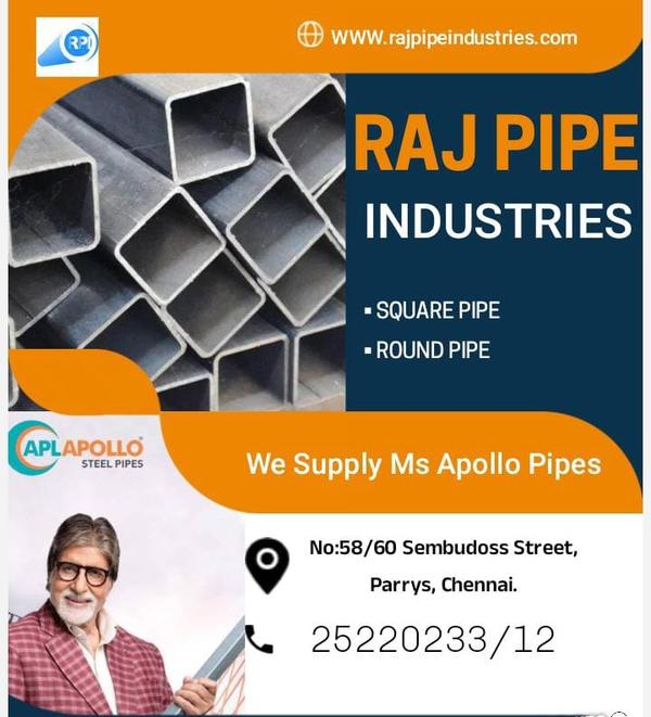 Apollo Round Pipe, Square Pipe and Rectangle pipe 