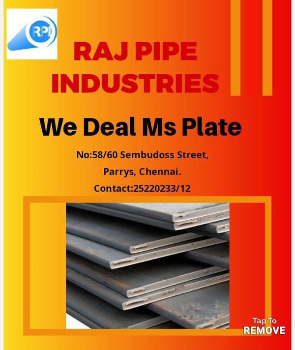 Ms Plates Hr 1.6mm to 100mm thickness Cr 0.5mm to 