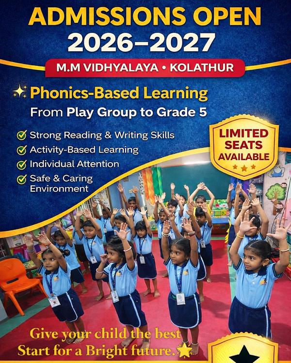 ADMISSIONS OPEN 2026–2027 🏫 M