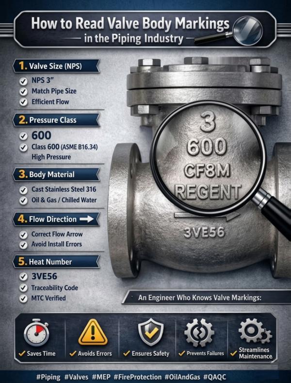 How to Read Valve Body Markings in the Piping Indu