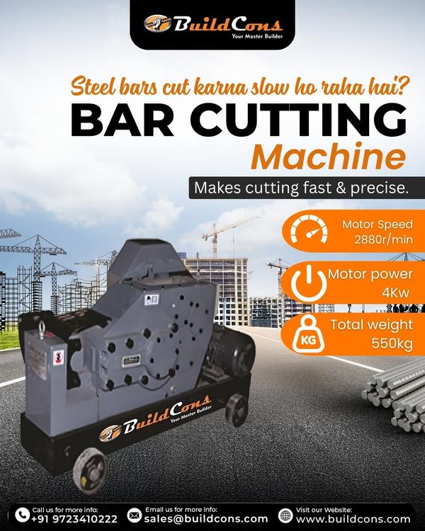 BuildCons is a trusted Bar Cutting Machine Manufac