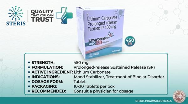 Lithium Carbonate 450 mg IP: Complete Guide for Bi