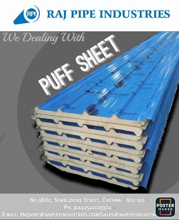 Roof Panel Puf Sheet 30mm, 50mm, 80mm and 100mm th