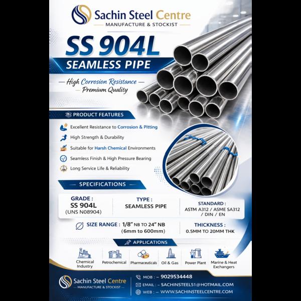 904L Seamless Pipe Suppli