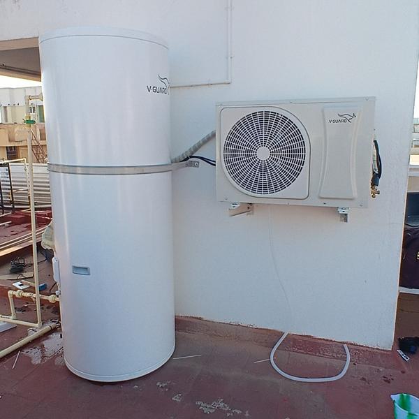 V-Guard heatpump 300LPD installed in kuniyamuthur