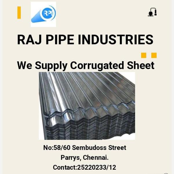 Corrugated Sheet 0.14mm to 1mm thickness, Length 8