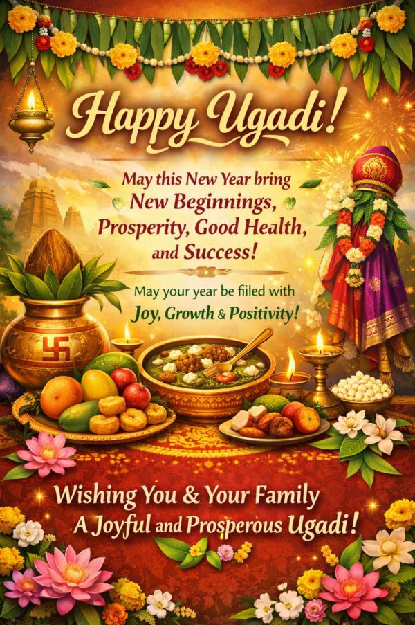 As we welcome the New Year, Ugadi symbolizes fresh