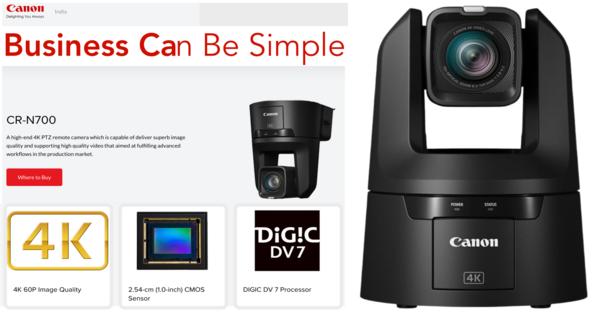 Redefine Remote Production with the Canon CR-N700