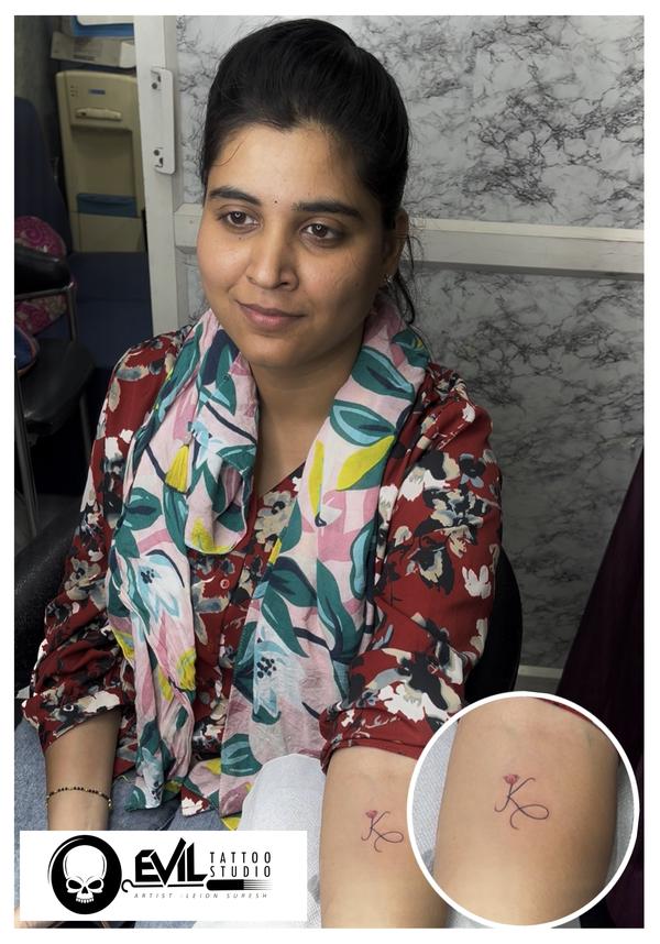 Elegant minimal tattoo done at