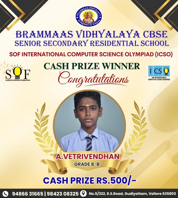 🏆 Proud Moment for Our S