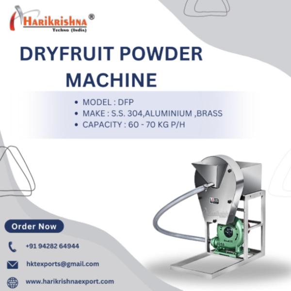 Dry fruit powder is widely used in health foods, b