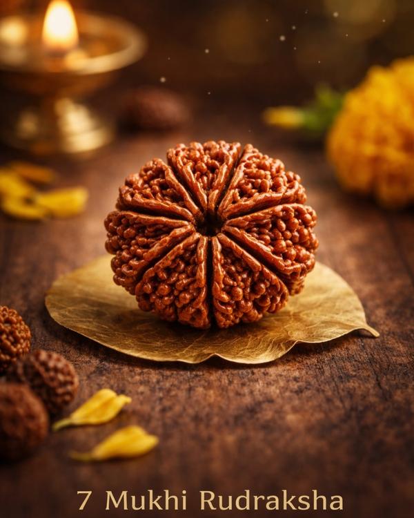 🌿 7 Mukhi Rudraksha – The Bea