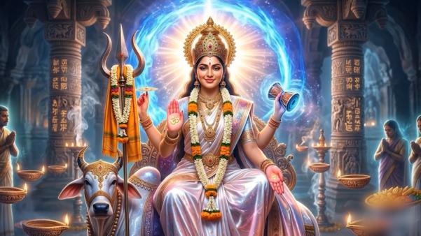 माता महागौरी मंत्र 1. ध्य