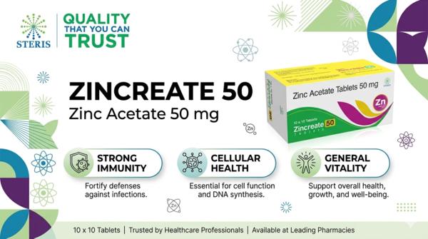 Zinc Acetate 50mg – Complete Guide for Immunity, S