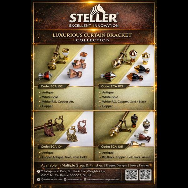 Introducing the STELLER Luxurious Curtain Bracket 
