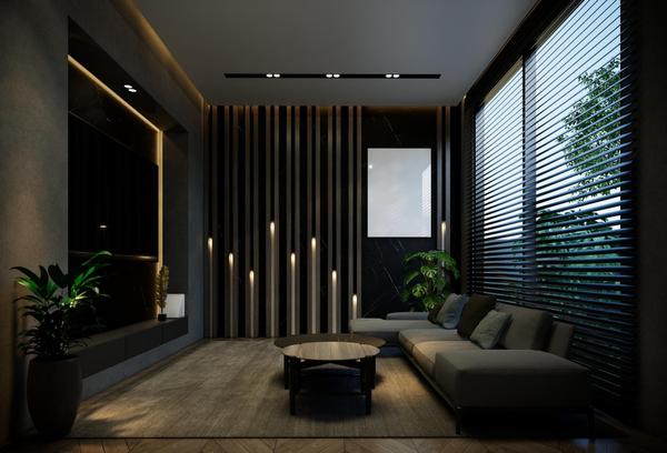 Modern interior design emphasi