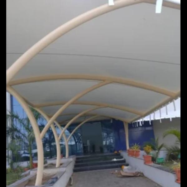 Walkway tensile structures are
