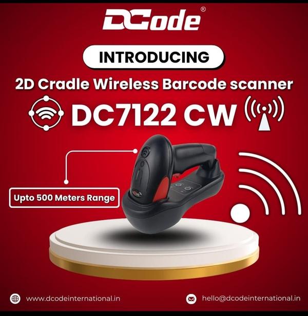 DCODE DC7122CW 2D WIRELESS BARCODE SCANNER 433MHz 