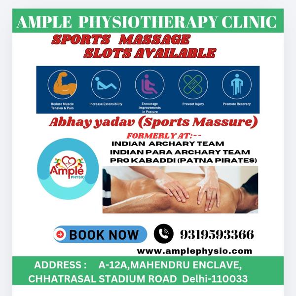 We offer sports massage servic