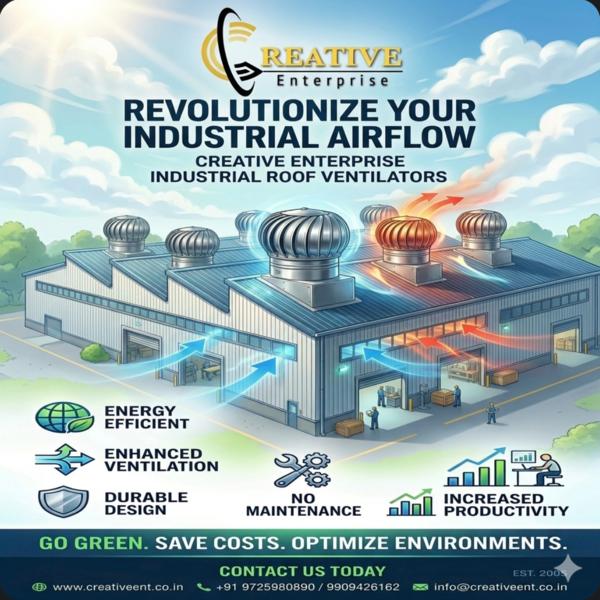 An Industrial Roof Air Ventilator (often called a 