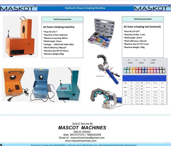 MASKOT range of Ac hose Crimping Tools to Crimp yo