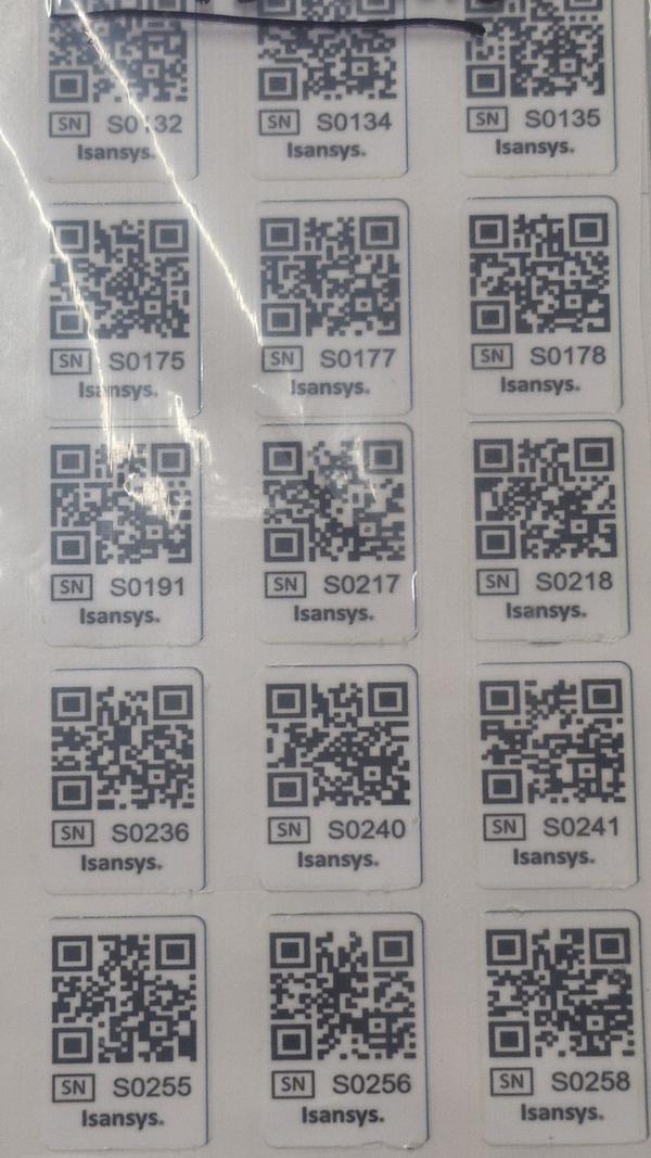 Barcode labels..