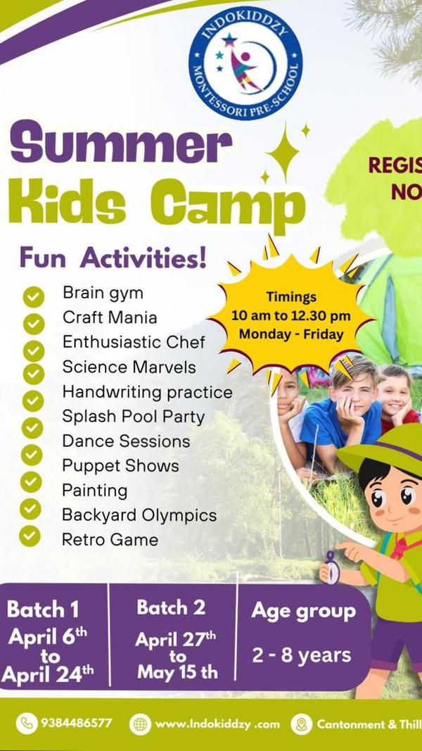 Summer camp in indokiddzy