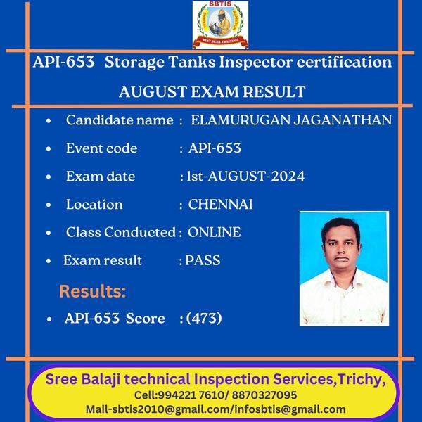 API 653 – Recorded Video 