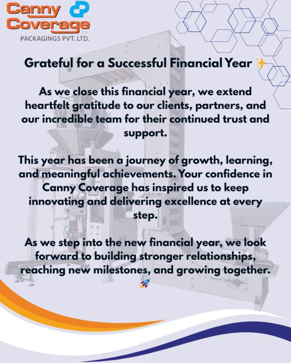 Over and out for this financial yearOn to bigger 