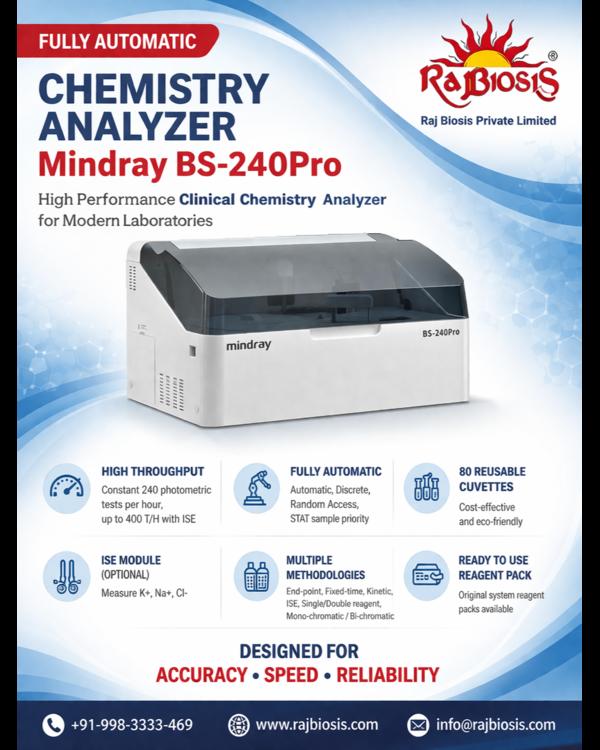 The Mindray BS-240Pro Fully Automatic Chemistry An