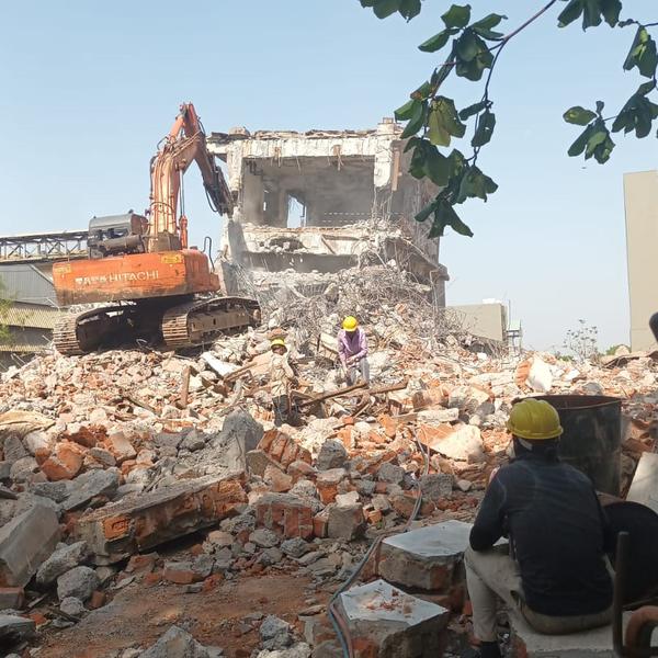 Plant building demolition