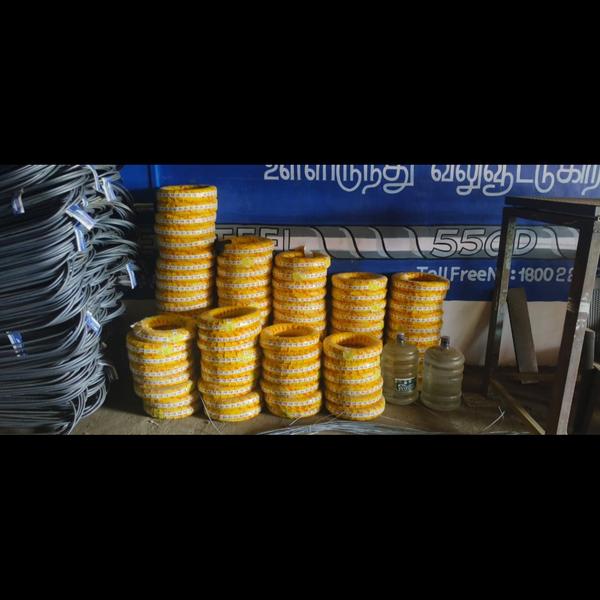 Cement from top brandsSteel rods (TMT bars)Brick