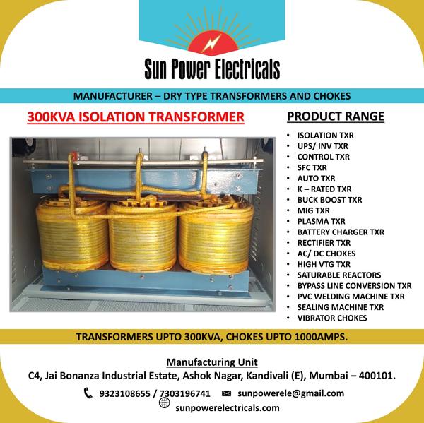300KVA Three Phase Isolation Transformer successfu