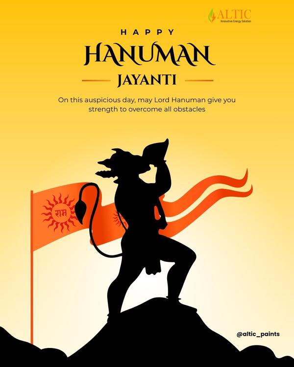 🙏 Happy Hanuman Jayanti 🙏May Lord Hanuman bles