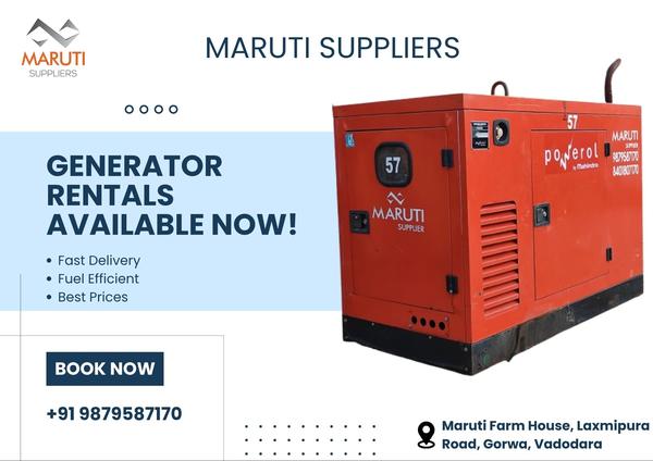 Generator on rent in SuratSilent DG set hire Sura