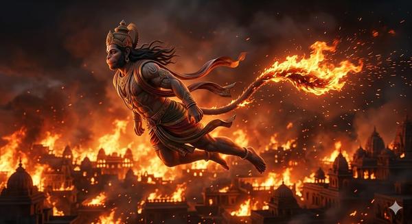 Reciting the Hanuman Chal