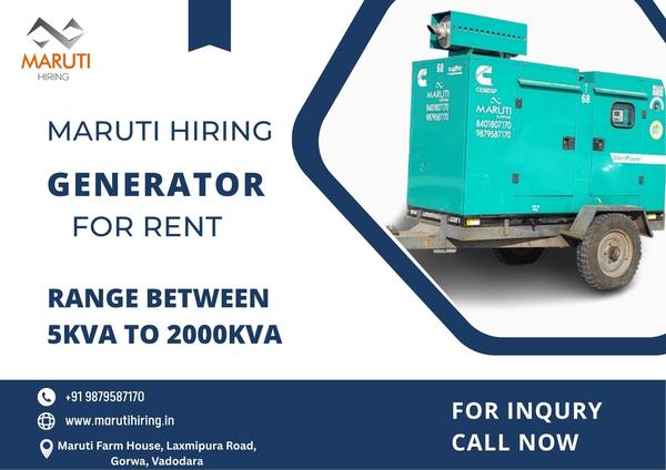 Generator on rent in Ahme
