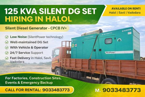 e provide 125 KVA Silent Diese