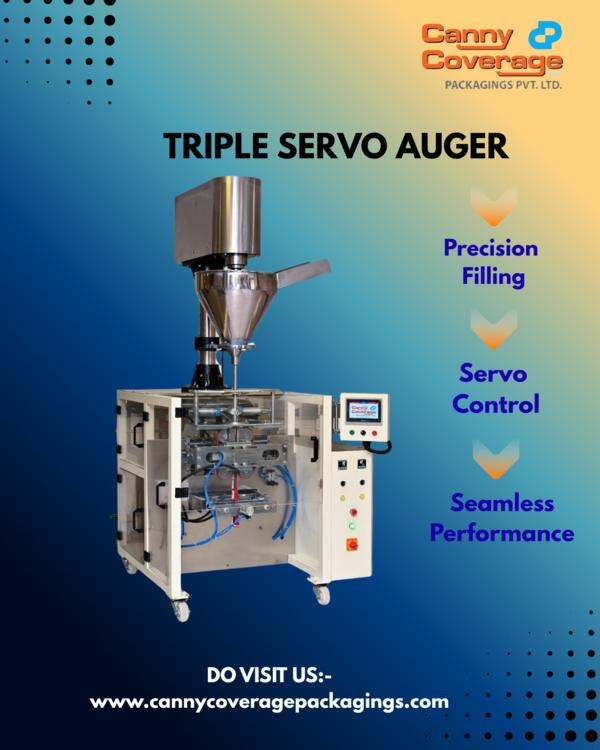 Canny Coverage Packaging- Triple Servo Auger Filli
