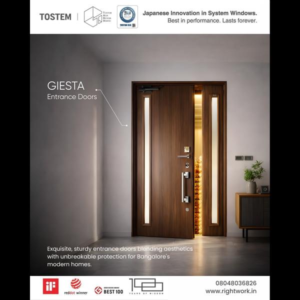 Exquisite, sturdy entrance doors blending aestheti