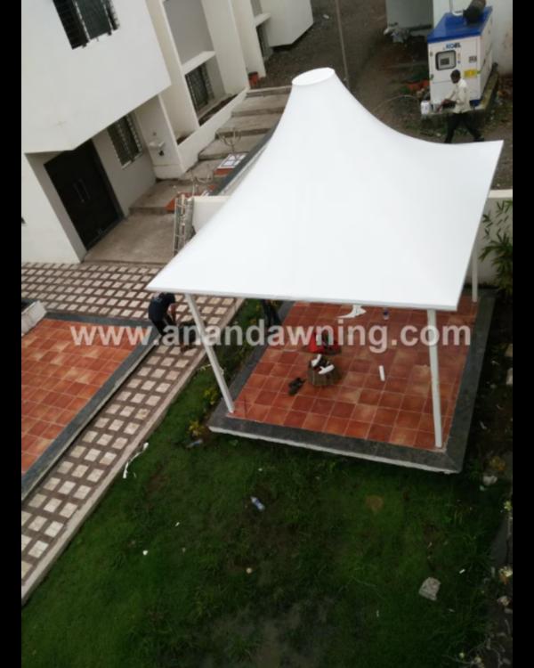 A PVC tensile structure is widely used for outdoor