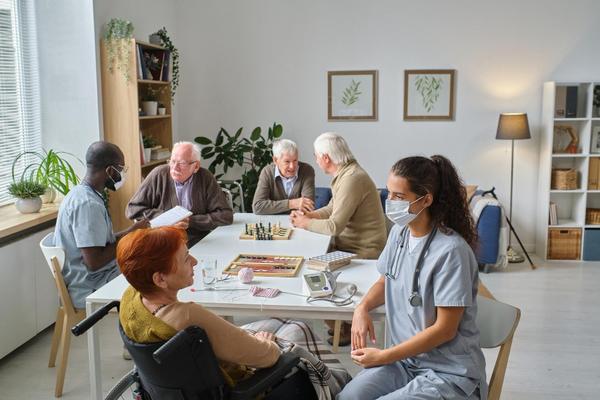 Secure senior living facility 