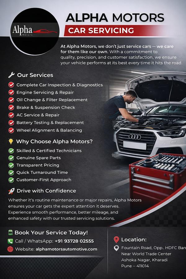 Alpha Motors Car Servicing

At