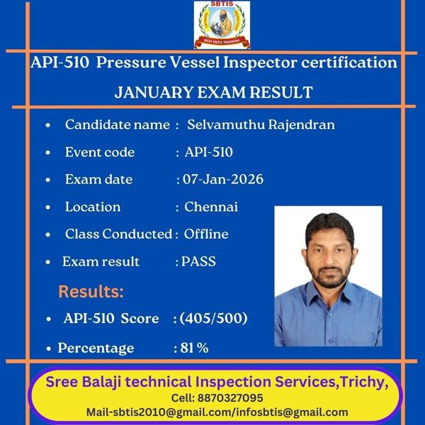 API 510 – Online Pressure