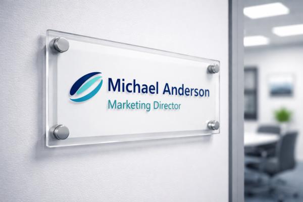 An acrylic name plate has become one of the most p