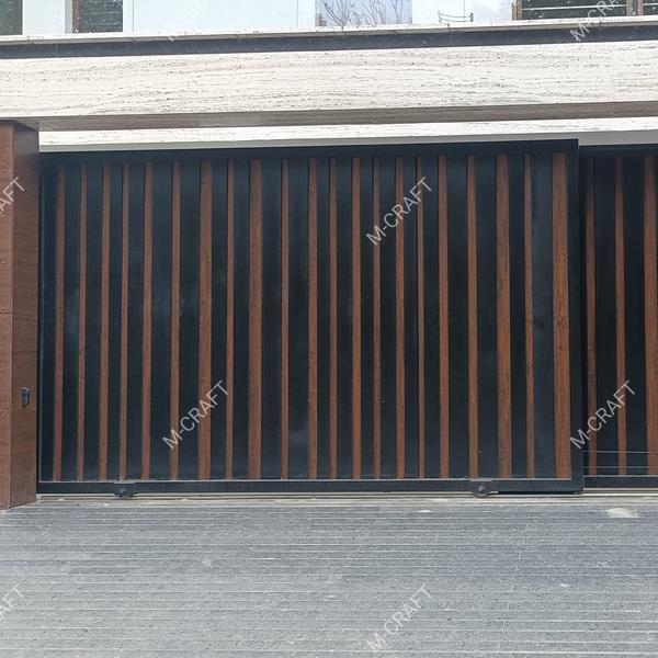 M-CRAFT (Ornamental HPL Telescopic Sliding Gate) A