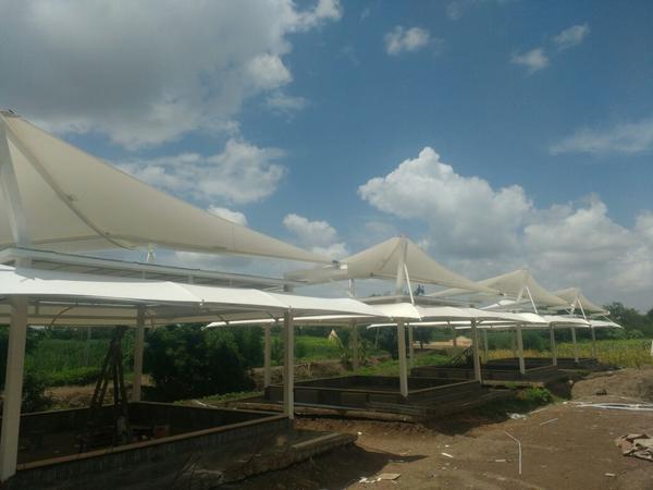 A Tensile membrane structure is often associated w