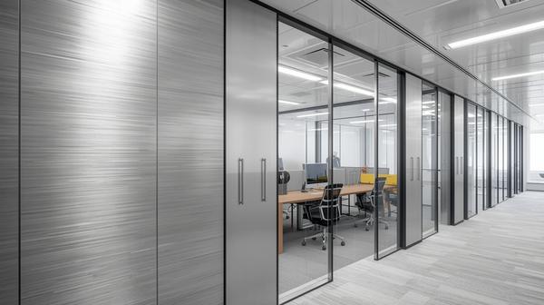 aluminium fixed partition and 