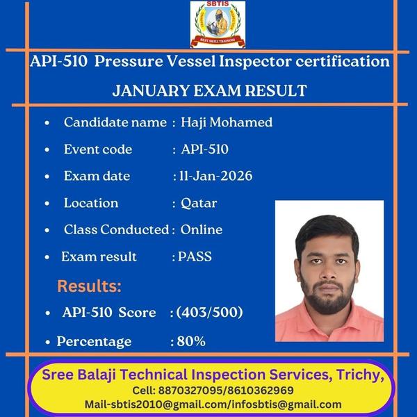 API 510 – Online Pressure