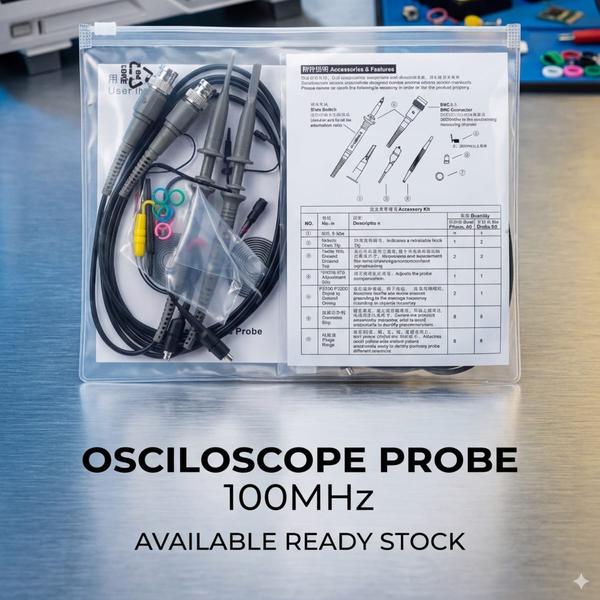 Ready stock of 100MHZ Oscilloscope probe.